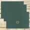 Great Papers! Tri-Fold Certificate Cover, Hunter Green with Gold Foil Emblem, 12" x 9.357", 10 count